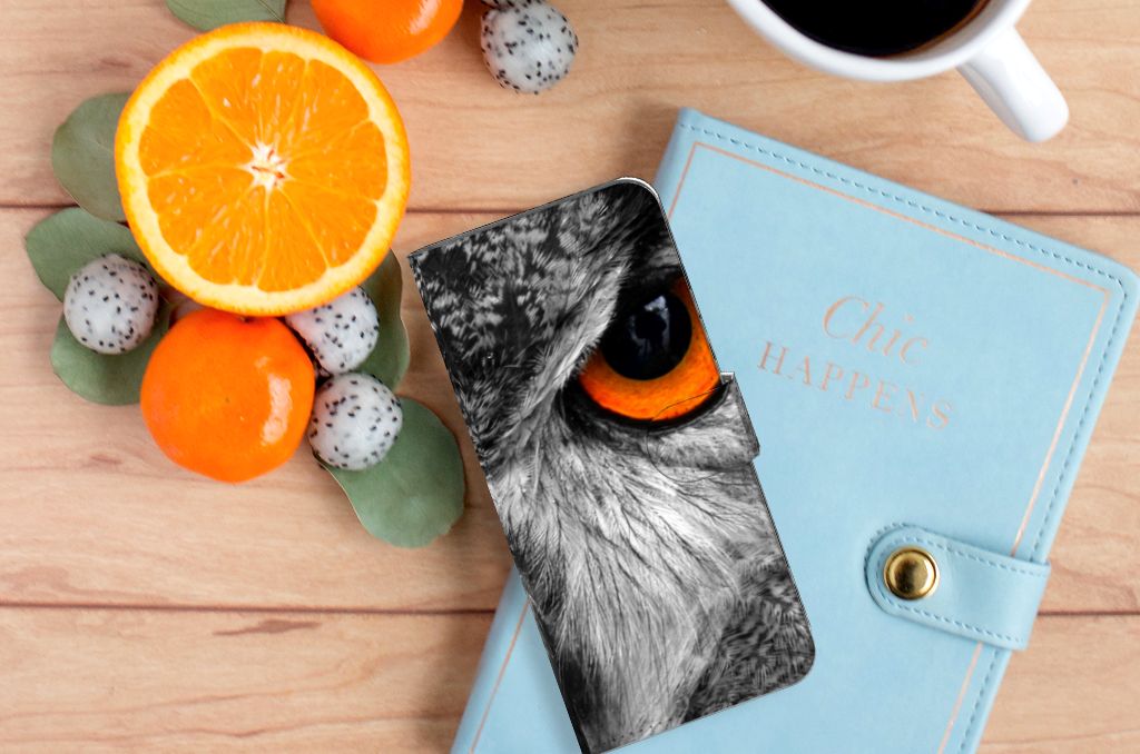 Xiaomi Redmi 10C Telefoonhoesje met Pasjes Uil