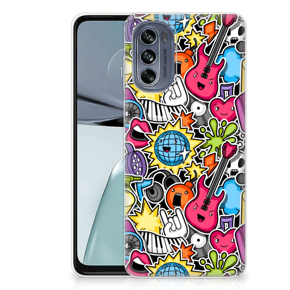 Motorola Moto G62 5G Silicone Back Cover Punk Rock