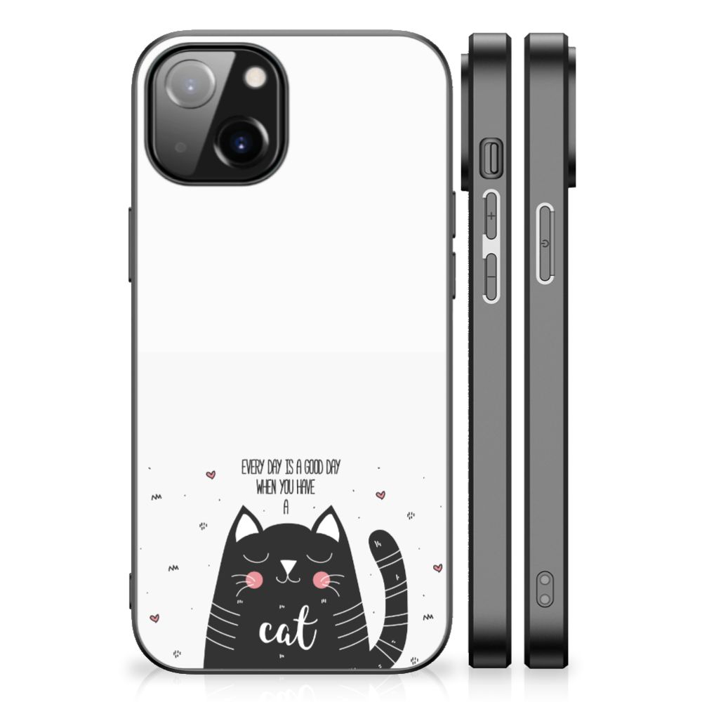 Apple iPhone 13 | iPhone 14 Hoesje Cat Good Day