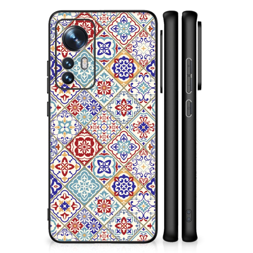 Xiaomi 12 | 12X Marmeren Print Telefoonhoesje Tiles Color