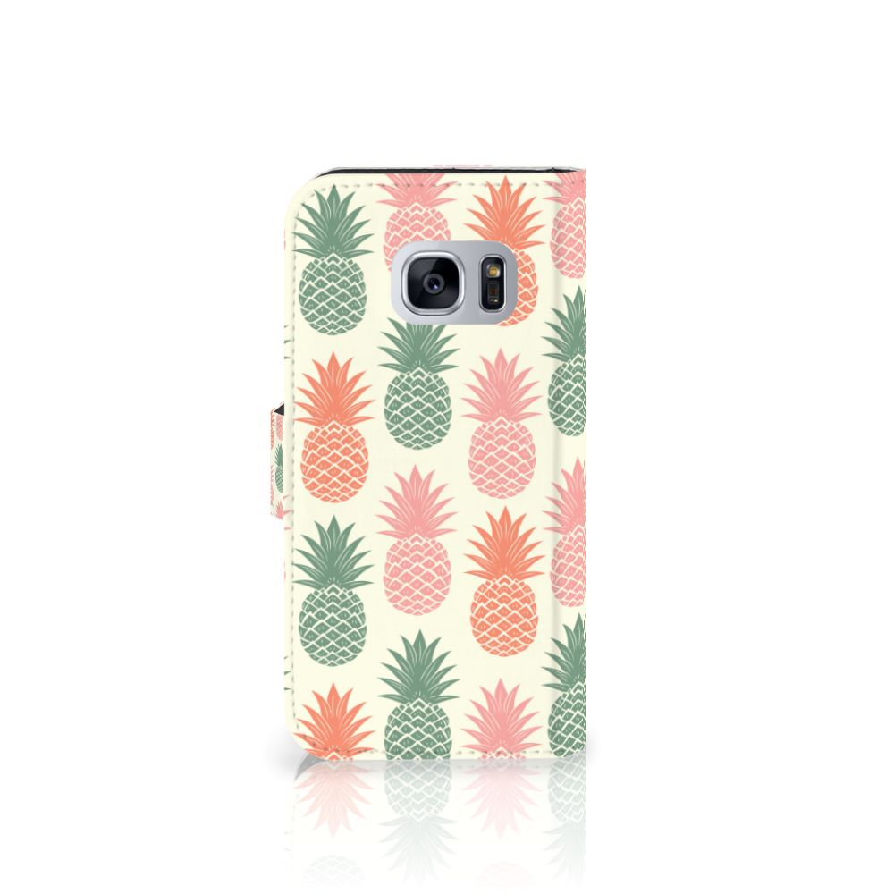 Samsung Galaxy S7 Book Cover Ananas