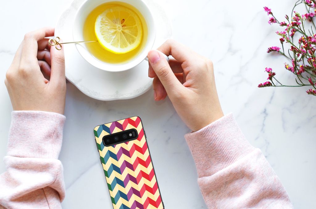 Samsung Galaxy S10 Bumper Case Zigzag Multi Color B2C Telecom
