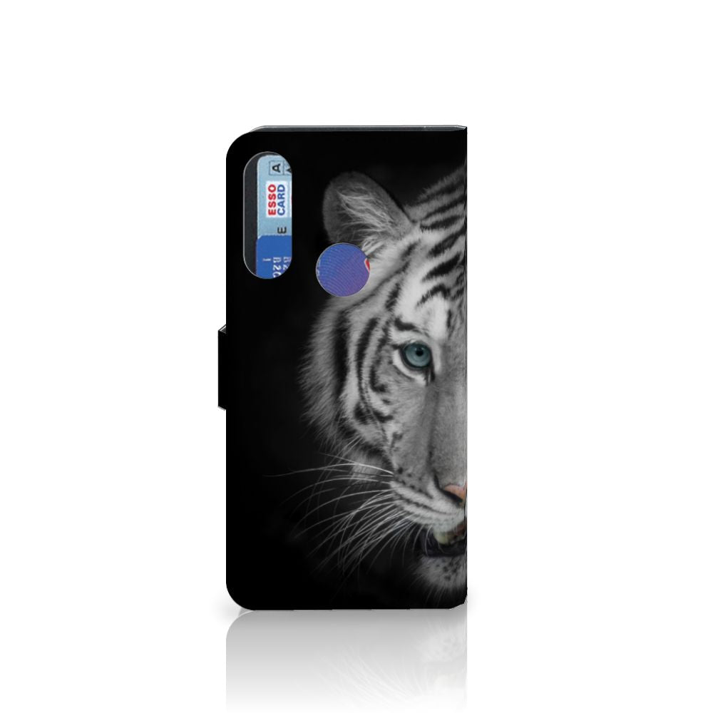 Alcatel 1S 2020 Telefoonhoesje met Pasjes Tijger