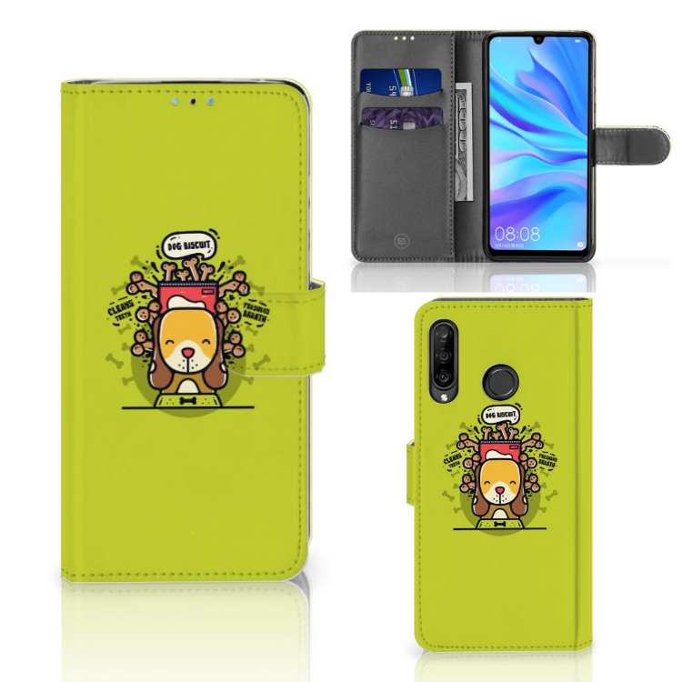 Huawei P30 Lite (2020) Leuk Hoesje Doggy Biscuit