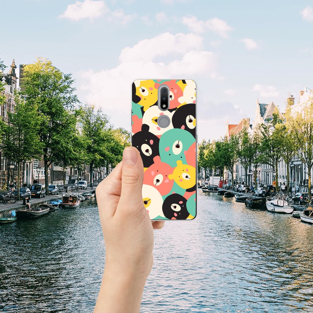 Nokia 2.4 Telefoonhoesje met Naam Bears