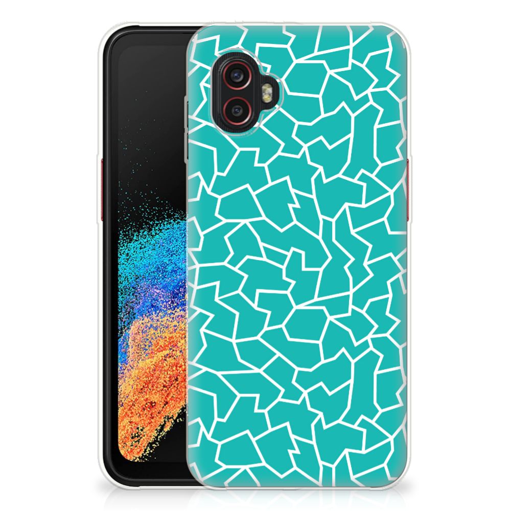 Samsung Galaxy Xcover 6 Pro Hoesje maken Cracks Blue B2C Telecom