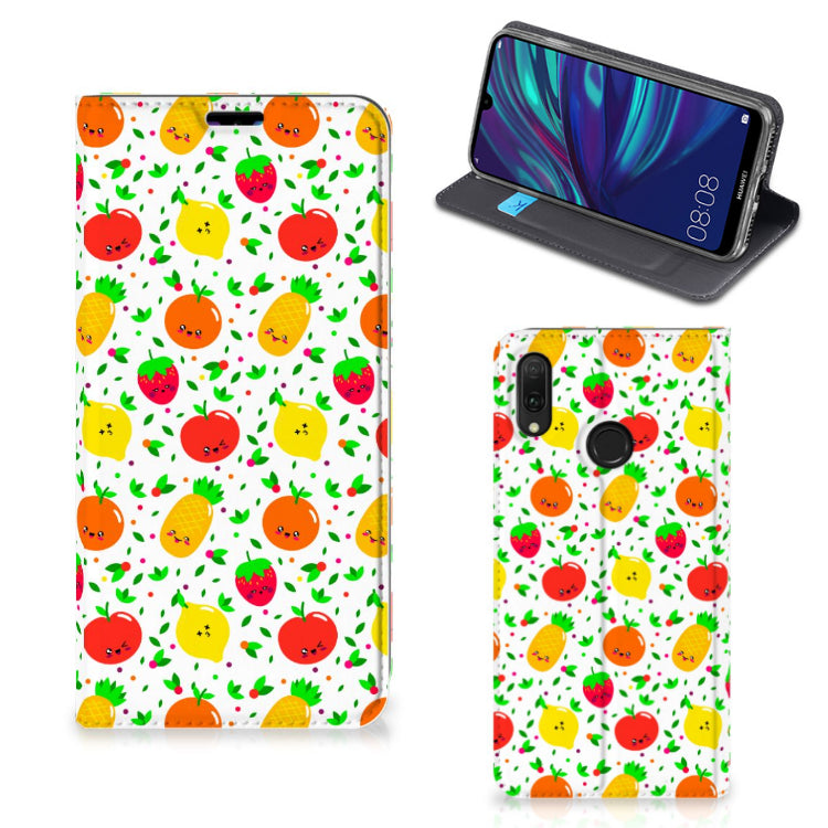 Huawei Y7 hoesje Y7 Pro (2019) Flip Style Cover Fruits