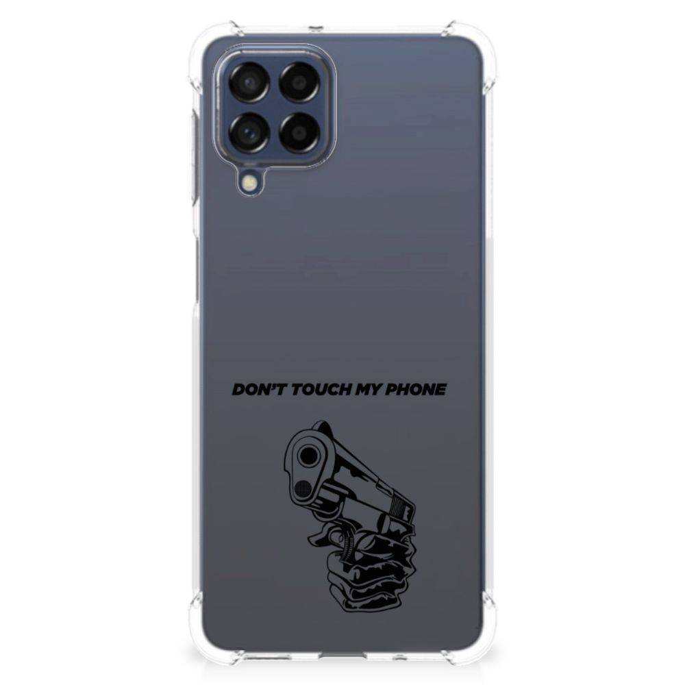 Samsung Galaxy M53 Anti Shock Case Gun Don't Touch My Phone B2C Telecom
