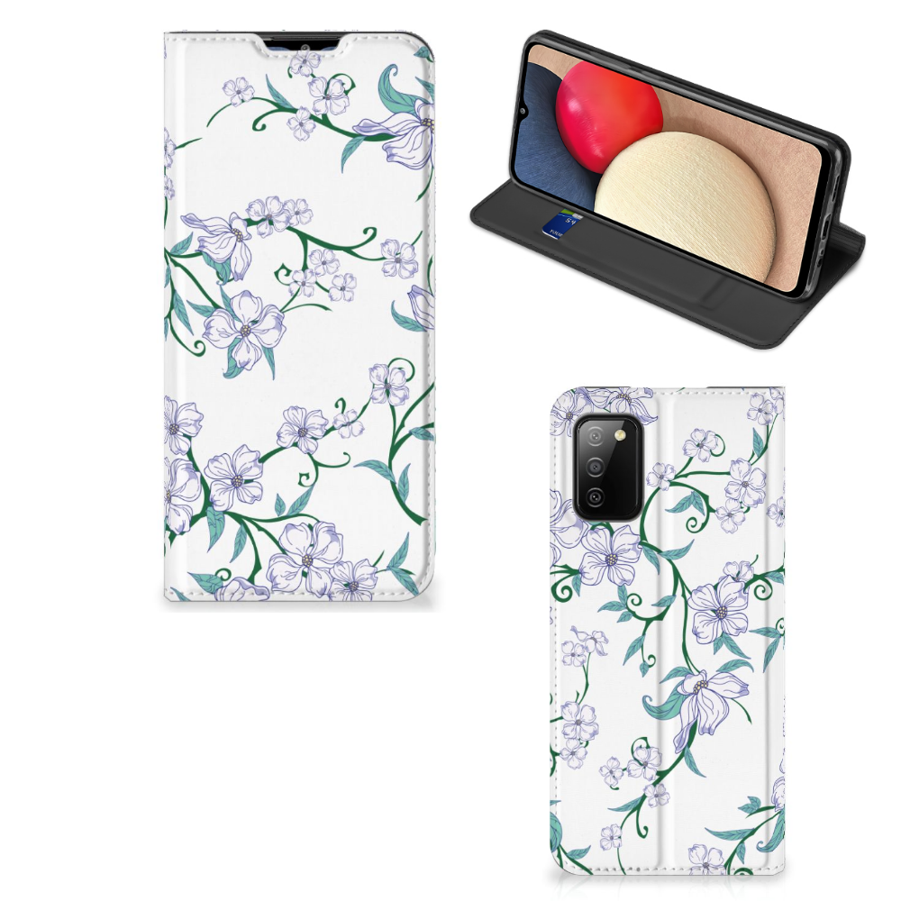 Samsung Galaxy M02s | A02s Uniek Smart Cover Blossom White - B2C Telecom
