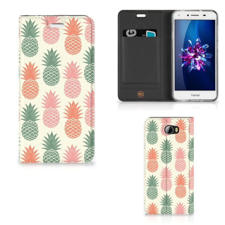 Huawei Y5 2 | Y6 Compact Flip Style Cover Ananas