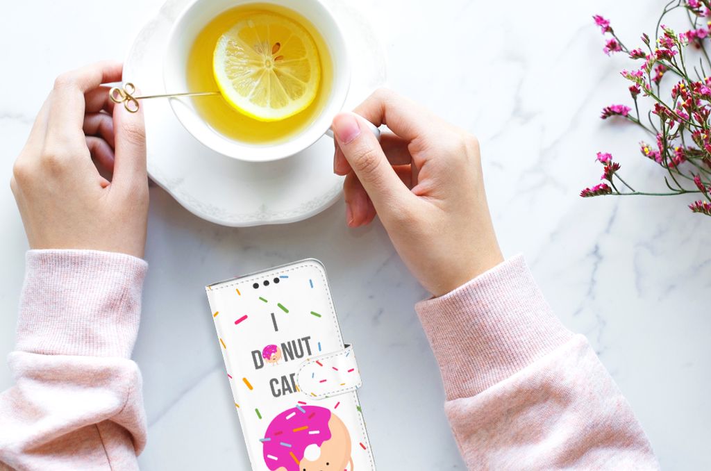 Microsoft Lumia 650 Book Cover Donut Roze