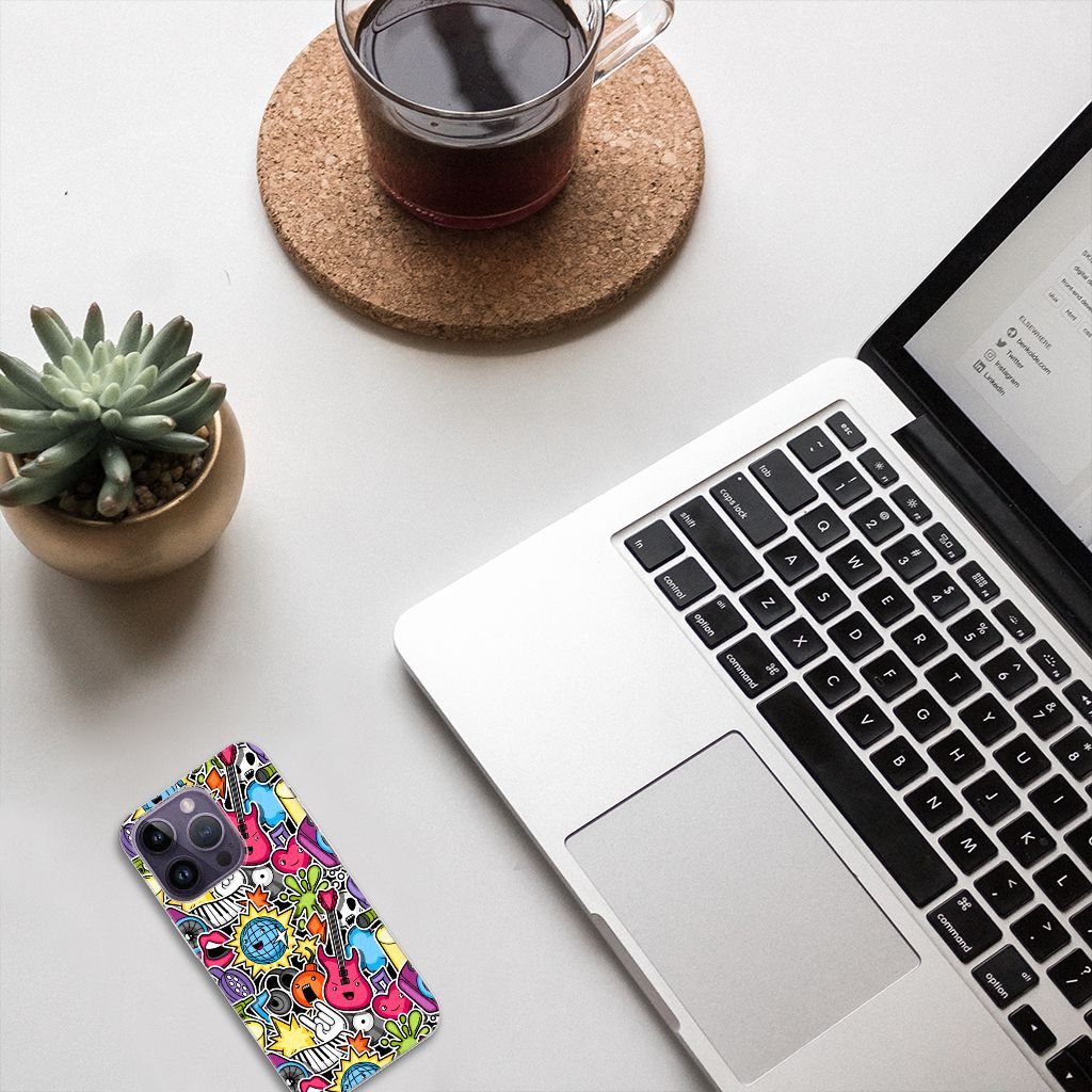 Apple iPhone 14 Pro Silicone Back Cover Punk Rock B2C Telecom