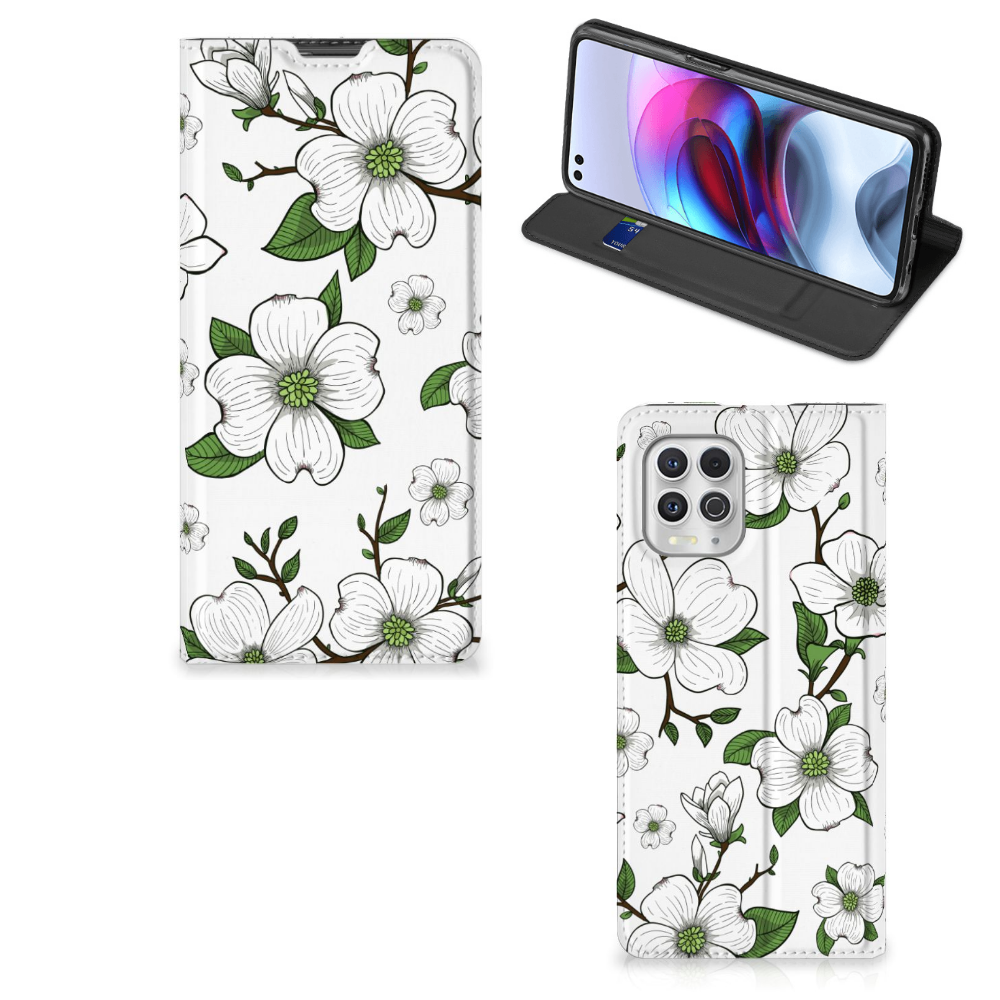Motorola Moto G100 Smart Cover Dogwood Flowers - B2C Telecom