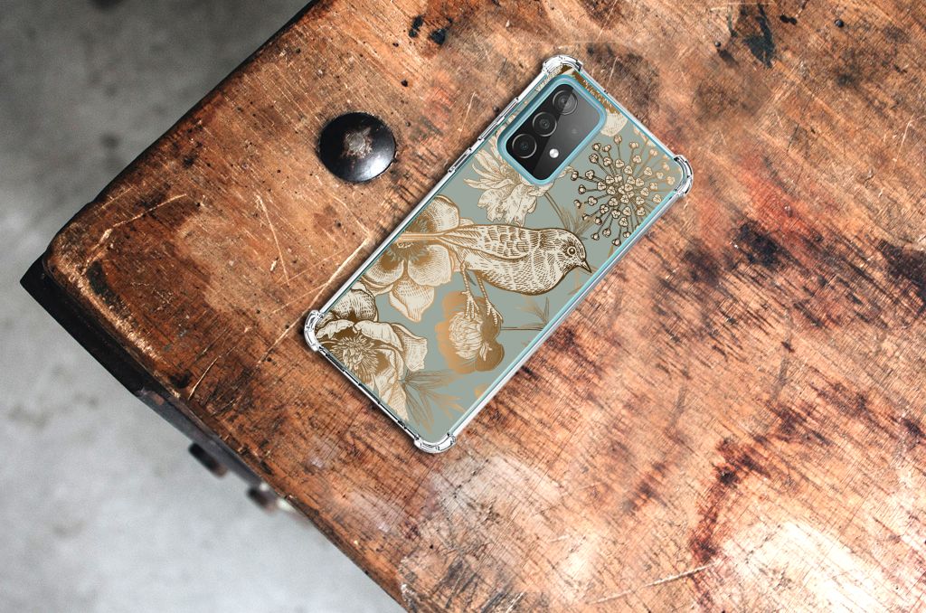 Case voor Samsung Galaxy A52 4G/5G Vintage Bird Flowers