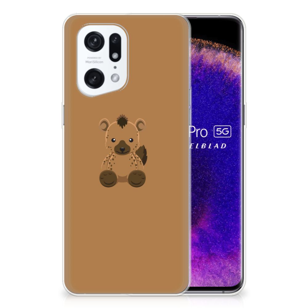 OPPO Find X5 Pro Telefoonhoesje met Naam Baby Hyena B2C Telecom