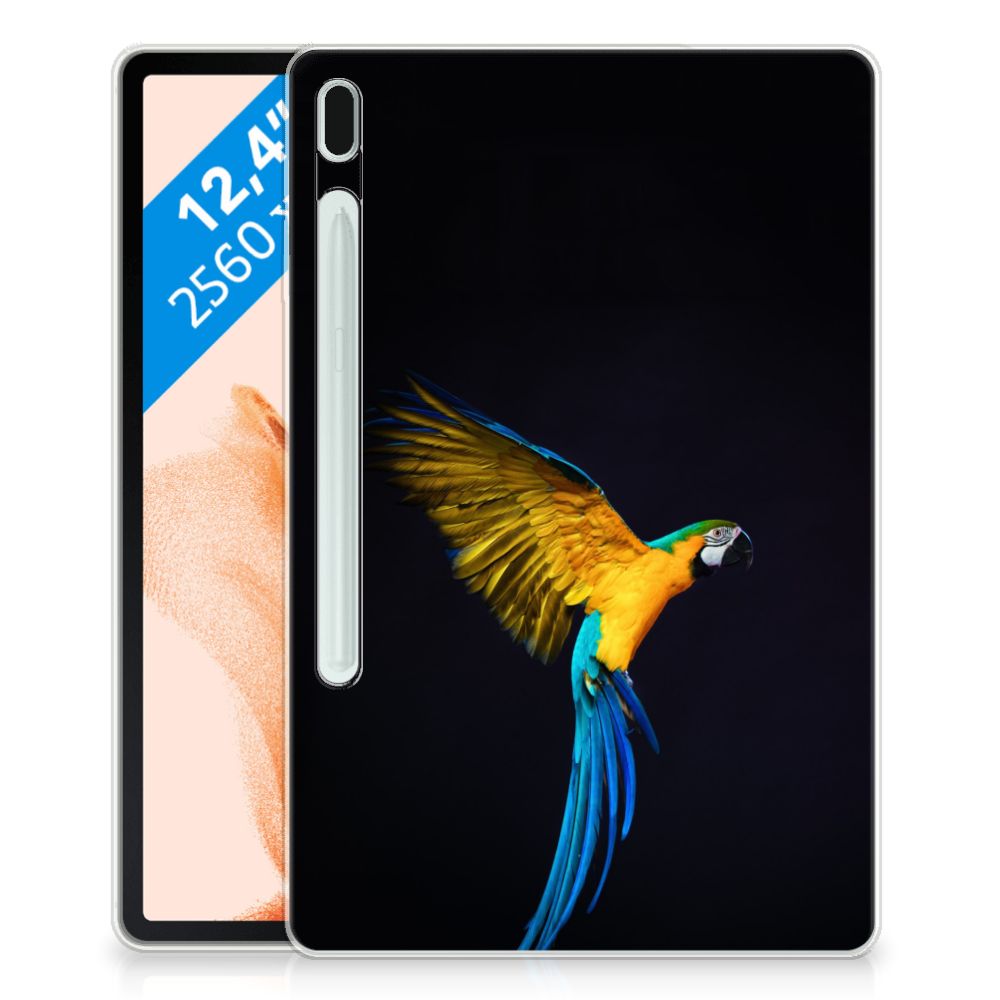 Samsung Galaxy Tab S7FE Back Case Papegaai - B2C Telecom