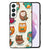 Samsung Galaxy S22 Dierenprint Telefoonhoesje Vrolijke Uilen B2C Telecom