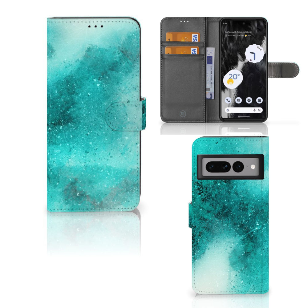 Hoesje Google Pixel 7 Pro Painting Blue