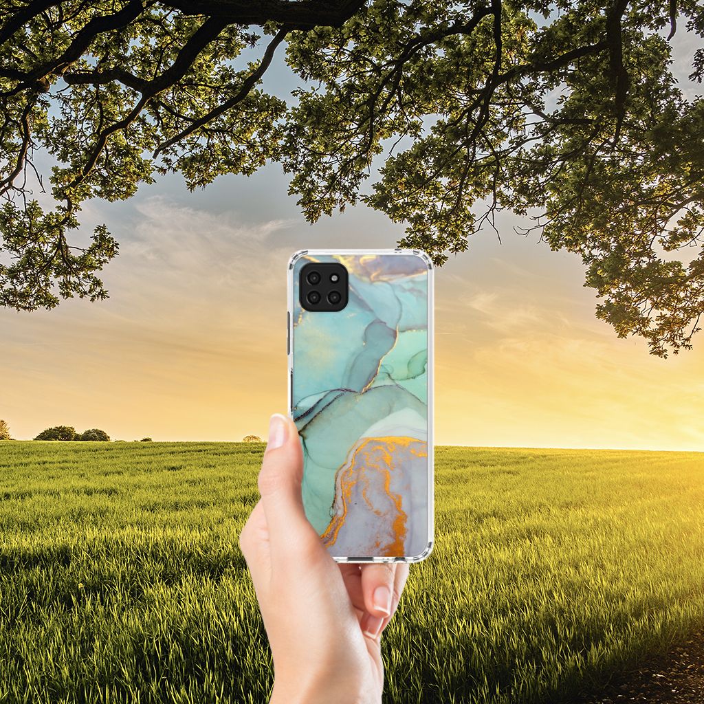 Back Cover voor Samsung Galaxy A22 5G Watercolor Mix B2C Telecom