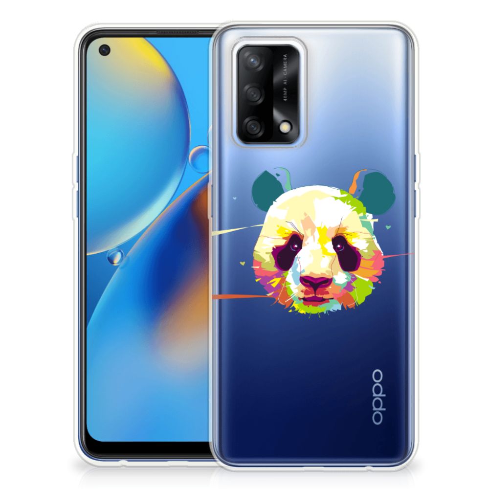 OPPO A74 4G Telefoonhoesje met Naam Panda Color B2C Telecom