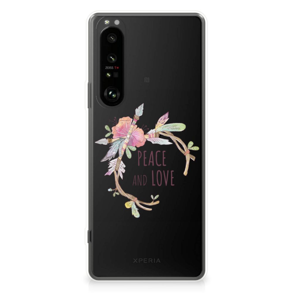 Sony Xperia 1 III Telefoonhoesje met Naam Boho Text