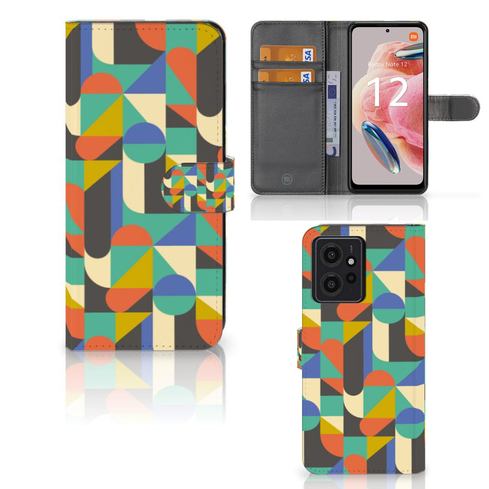 Xiaomi Redmi Note 12 4G Telefoon Hoesje Funky Retro