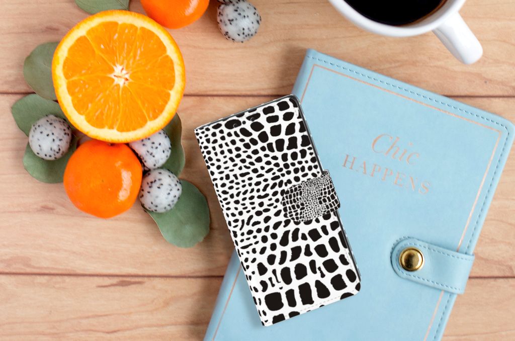 Sony Xperia XA1 Telefoonhoesje met Pasjes Slangenprint