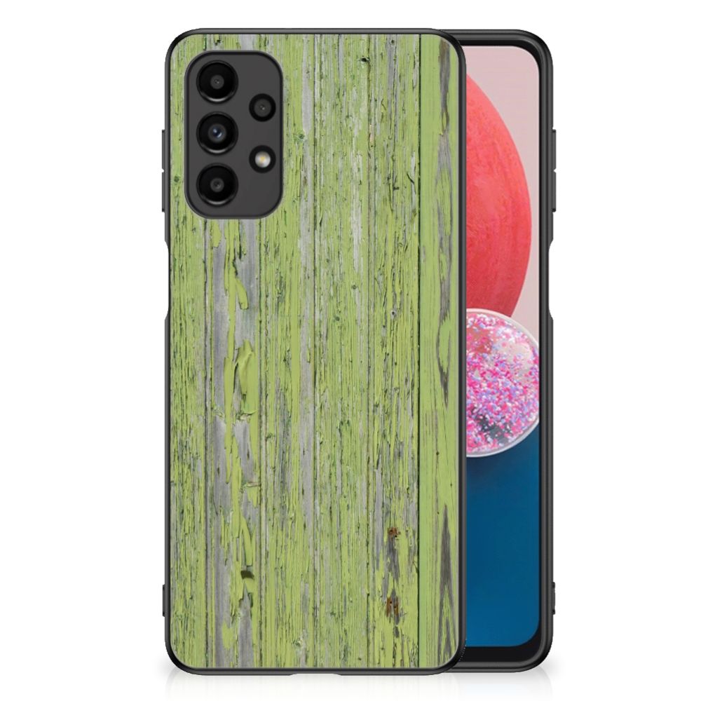 Samsung Galaxy A13 4G Houten Print Telefoonhoesje Green Wood B2C Telecom