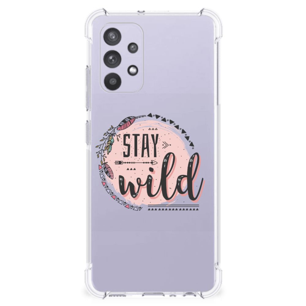 Samsung Galaxy A32 4G | A32 5G Enterprise Editie Stevig Bumper Hoesje Boho Stay Wild B2C Telecom
