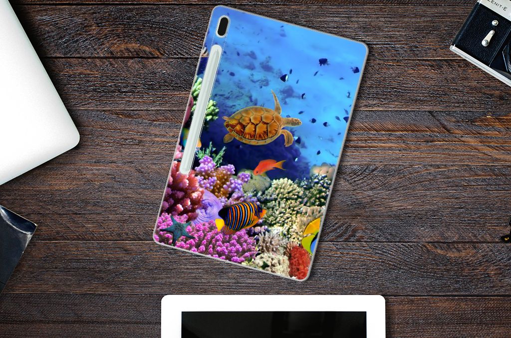 Samsung Galaxy Tab S7FE Back Case Vissen - B2C Telecom