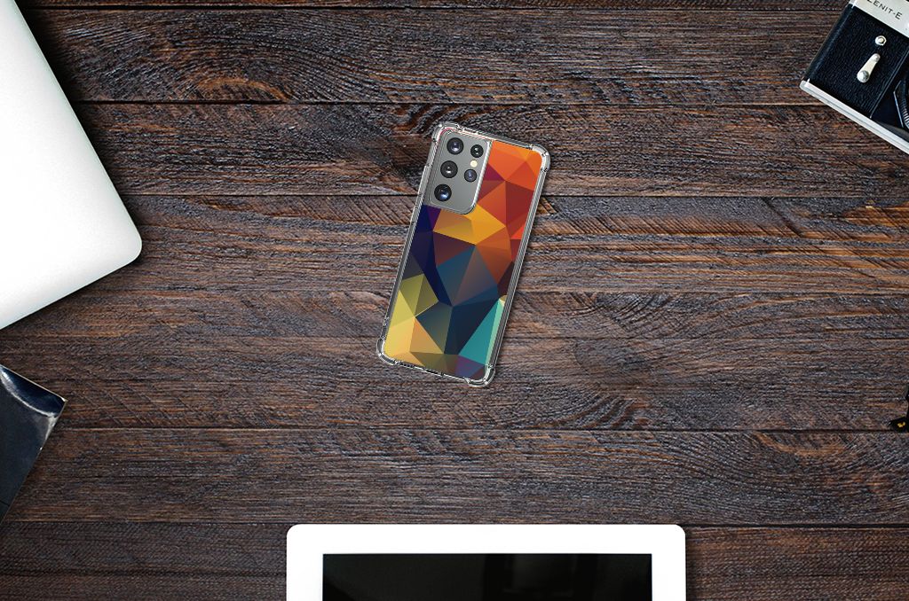 Samsung Galaxy S21 Ultra Shockproof Case Polygon Color B2C Telecom