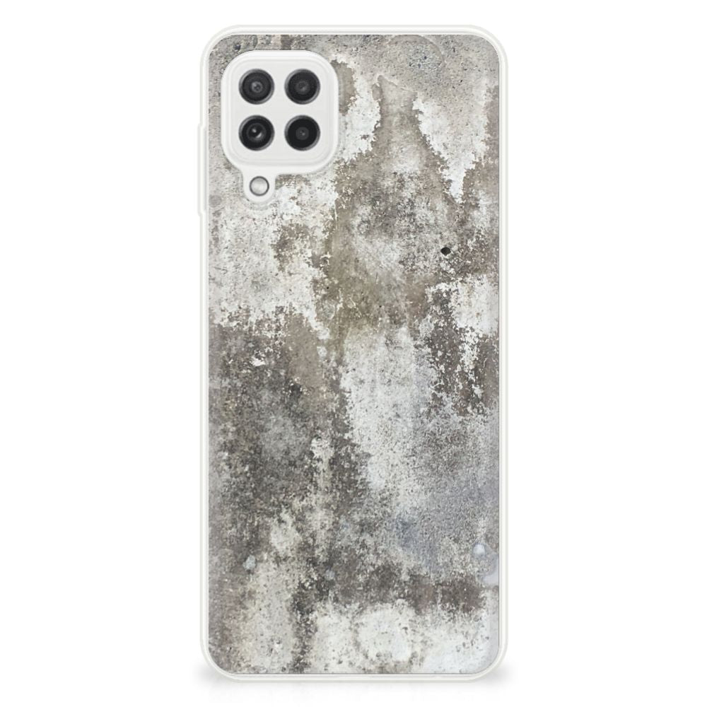 Samsung Galaxy A22 4G | M22 TPU Siliconen Hoesje Beton Print