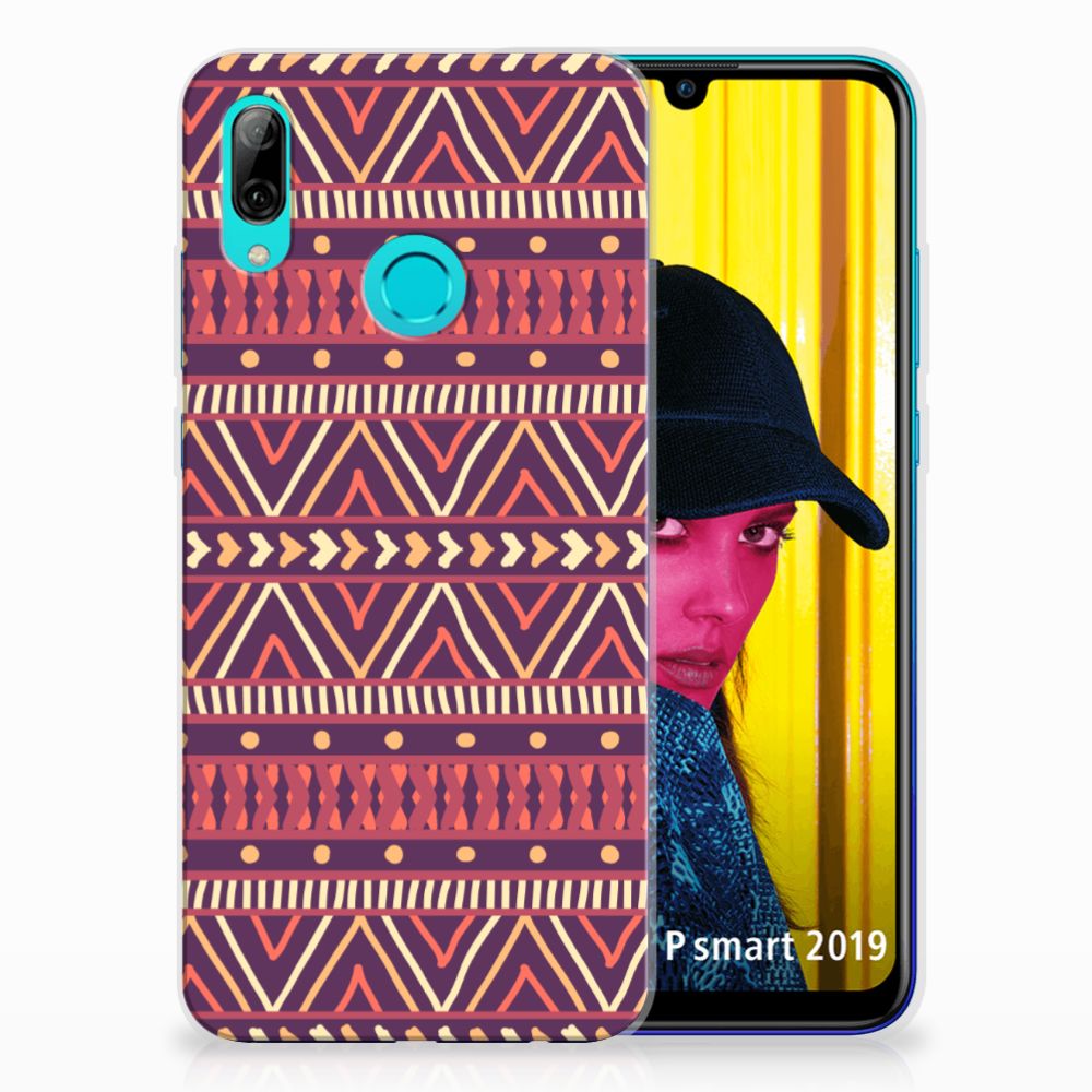 Huawei P Smart 2019 TPU bumper Aztec Paars