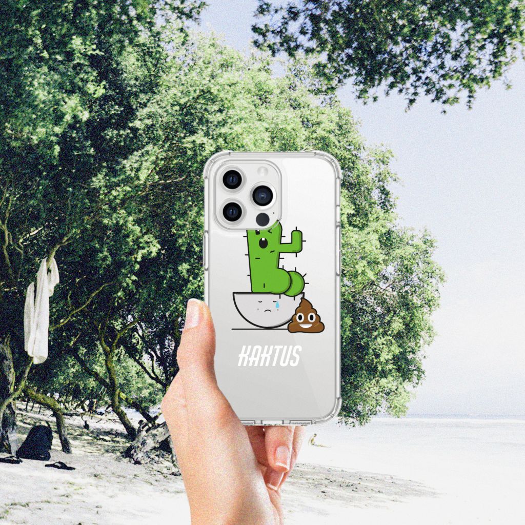 iPhone 13 Pro Max Stevig Bumper Hoesje Cactus Poo - B2C Telecom