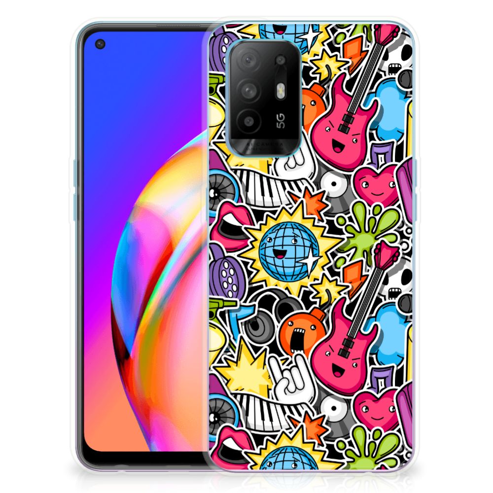 OPPO A94 5G | Reno5 Z Silicone Back Cover Punk Rock