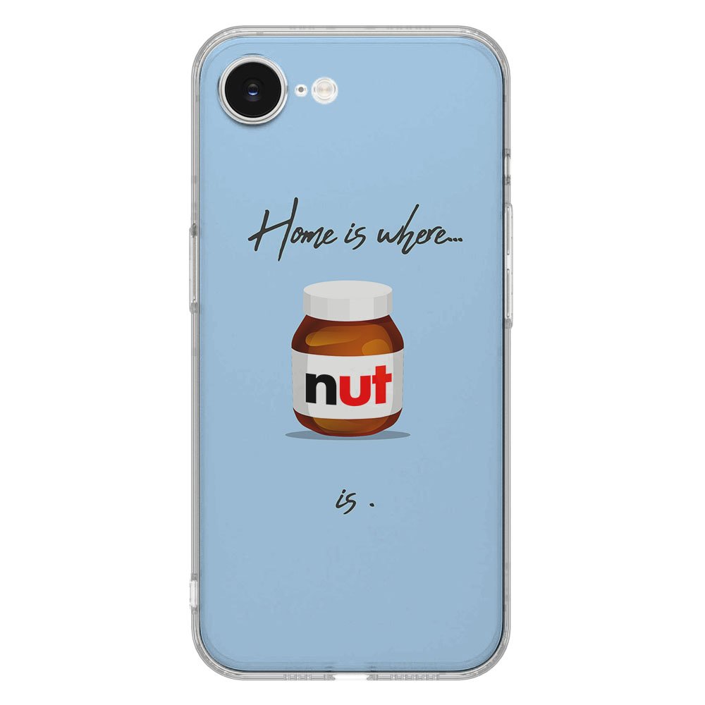 TPU Hoesje iPhone 16e - Hoesje Nut Home Backcover met schattig design en schokabsorberende bescherming.