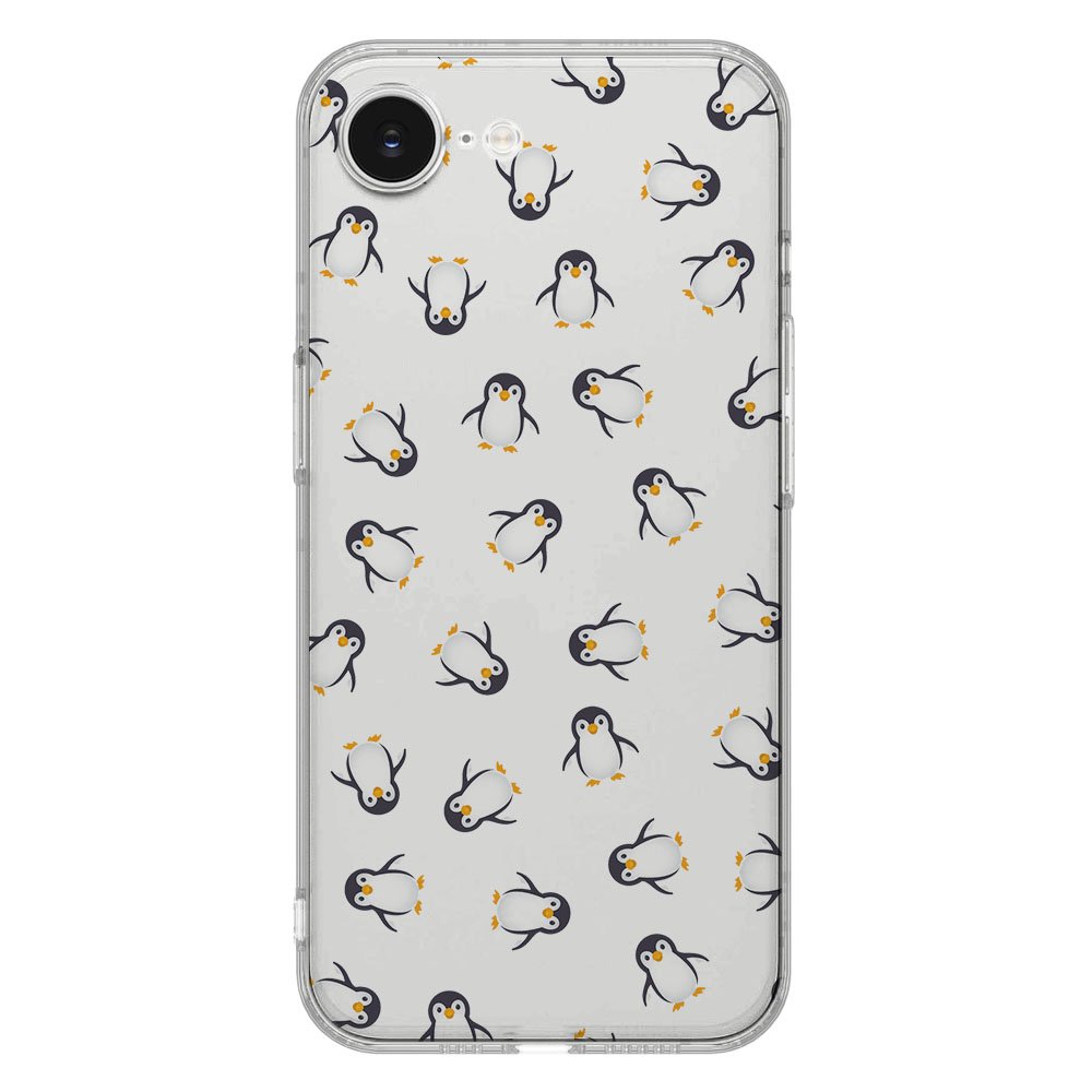 TPU Hoesje iPhone 16e - Pinguïn Backcover met schattige pinguïn design voor optimale bescherming.
