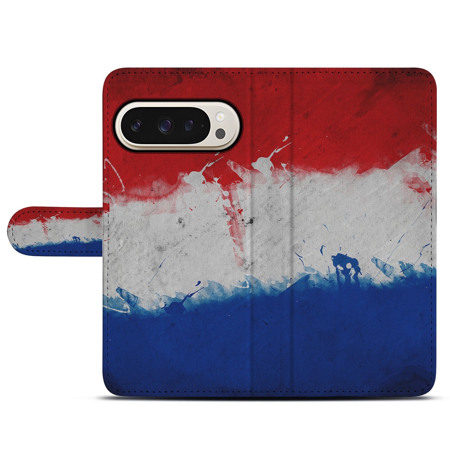 Google Pixel 9 | 9 Pro Bookstyle Case Nederland design Nederlandse vlag zijkant