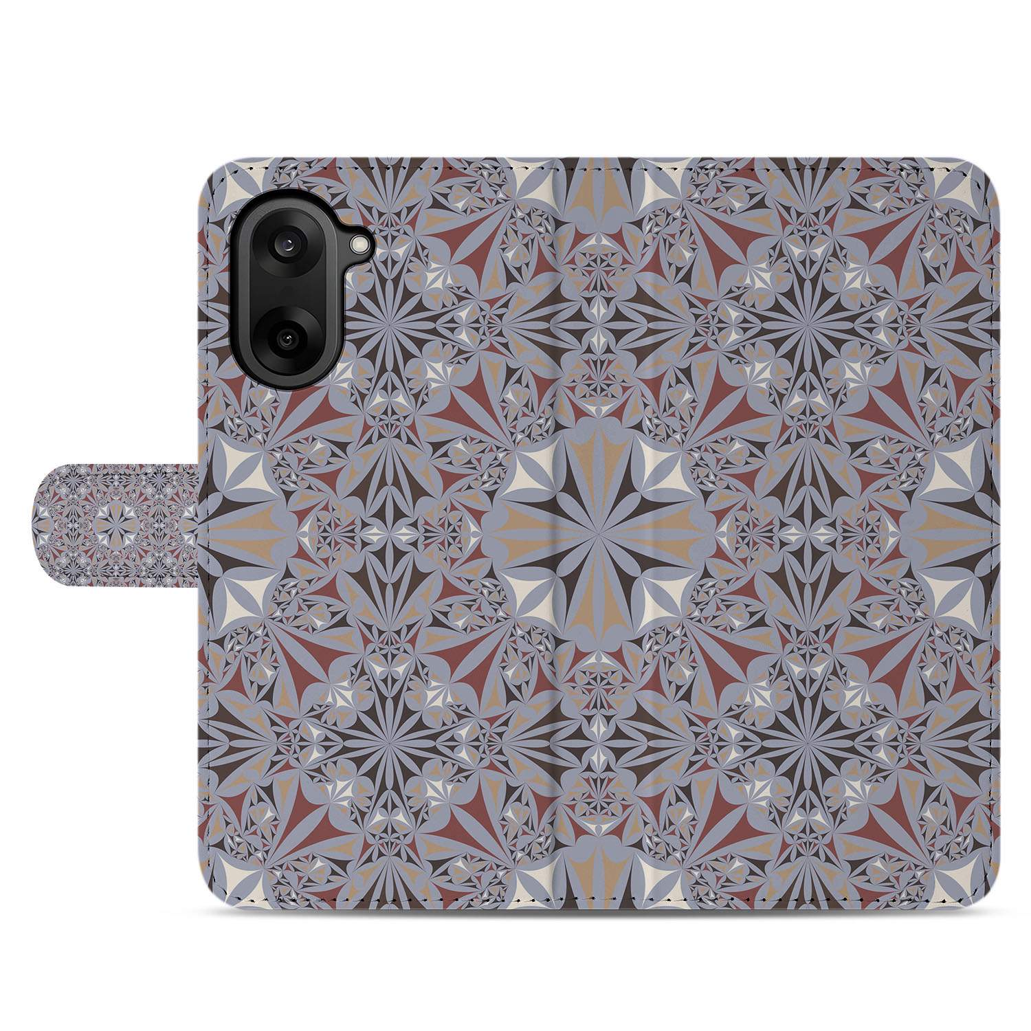 OnePlus Nord Ce 5 Kleurrijke Bloemenpatroon Meerkleurig Hoesje Bookcase Hoesje voorkant