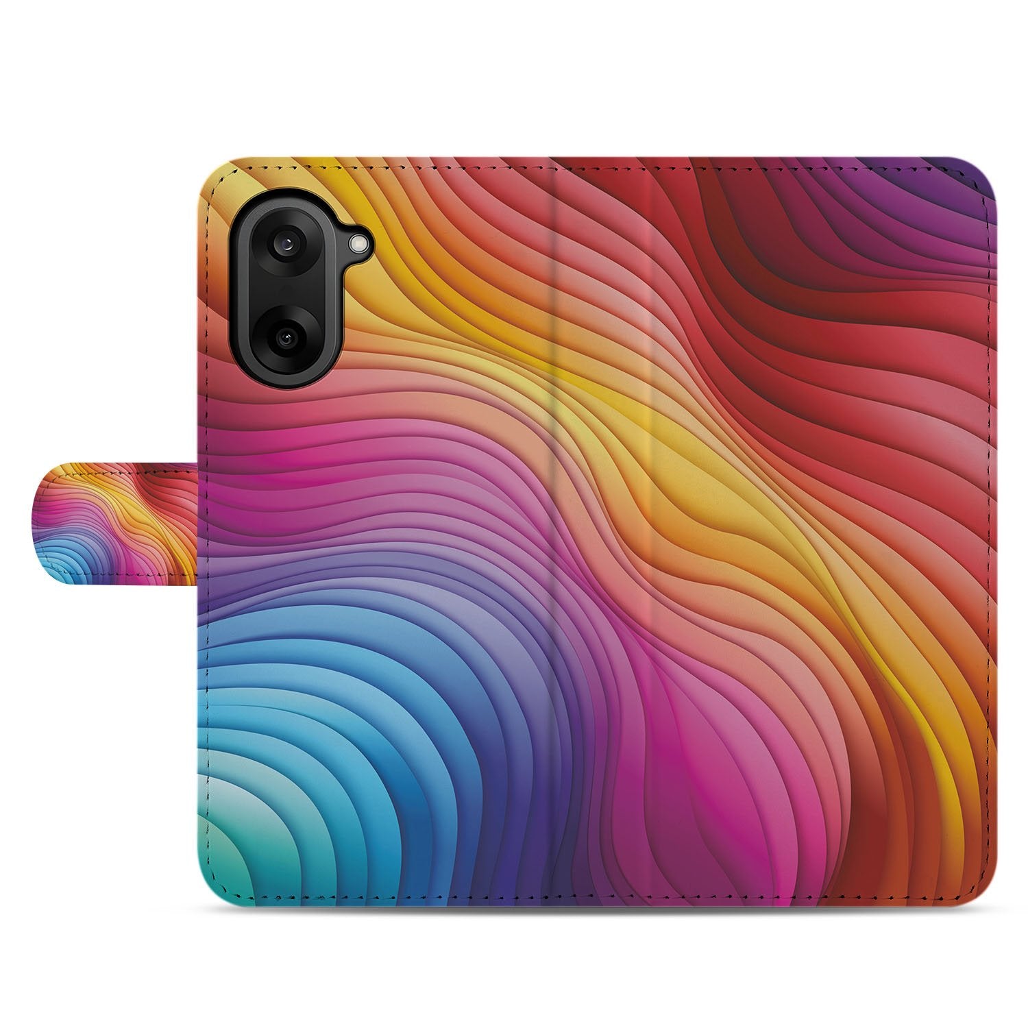 OnePlus Nord CE 5 Regenboog Hoesje Voor OnePlus Nord CE 5 Book Case designnaam aanzicht