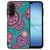 Samsung Galaxy A17 Telefoonhoesje Cirkels en Vlinders achterzijde