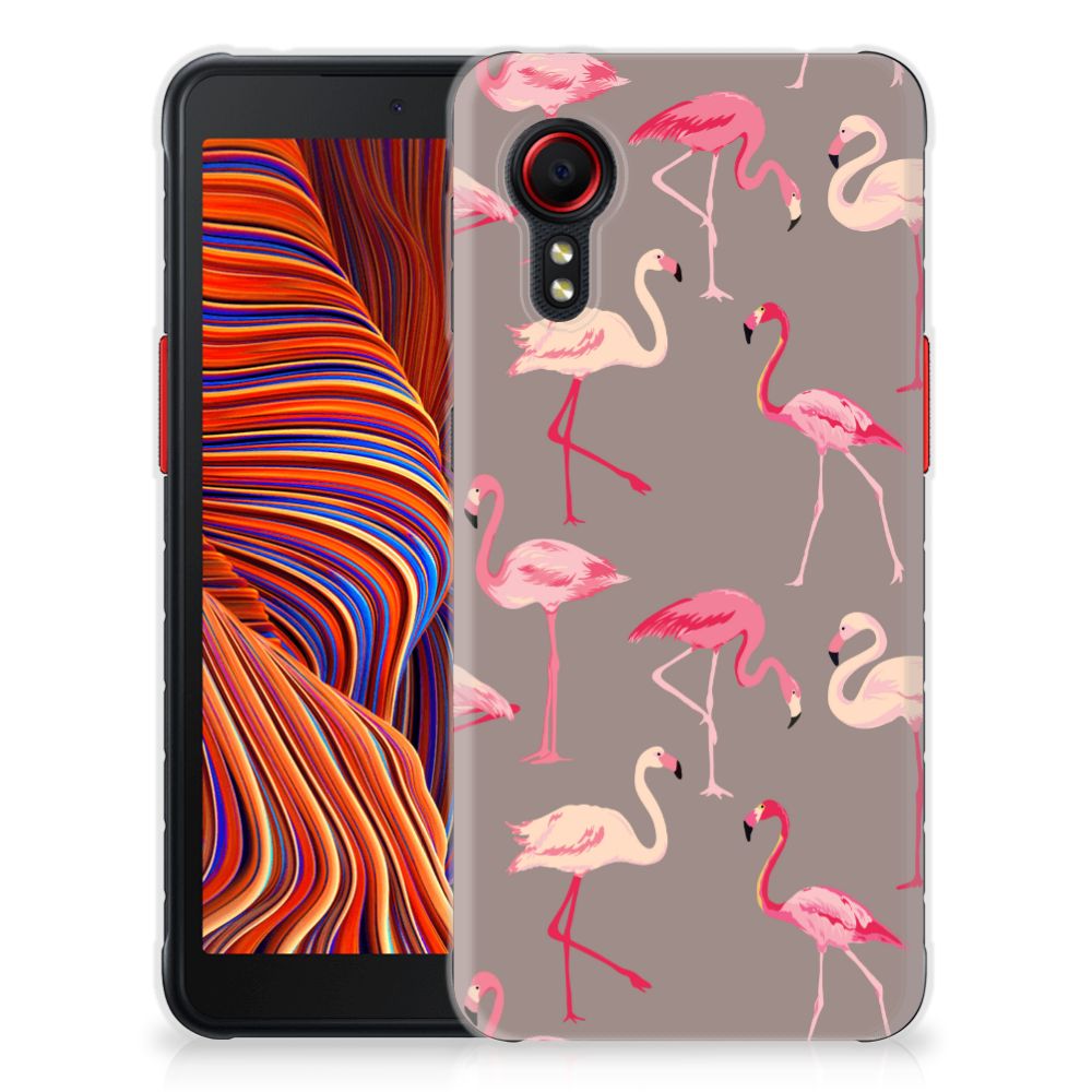 Samsung Galaxy Xcover 5 TPU Hoesje Flamingo