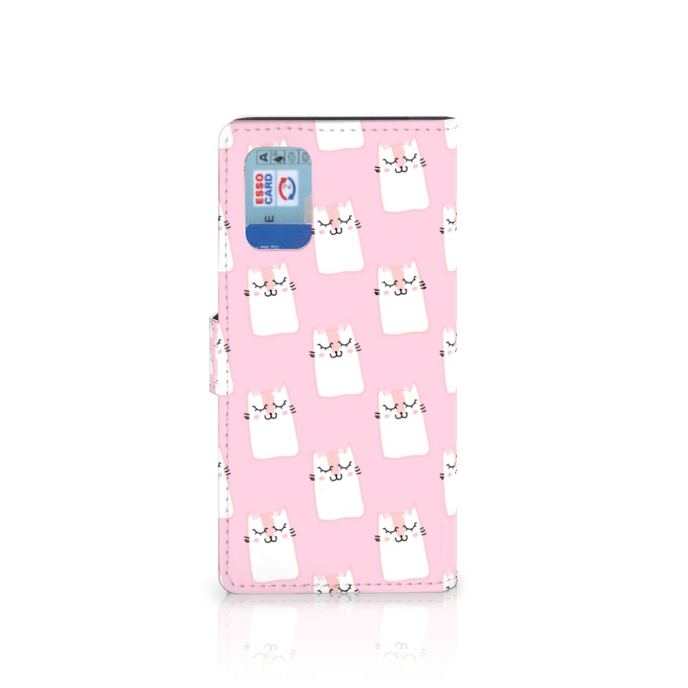 Samsung Galaxy A02s | M02s Telefoonhoesje met Pasjes Sleeping Cats