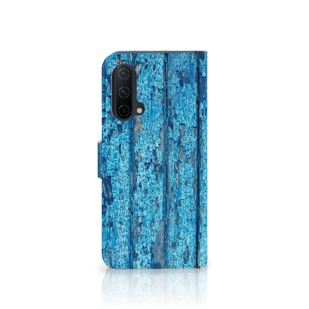 OnePlus Nord CE 5G Book Style Case Wood Blue