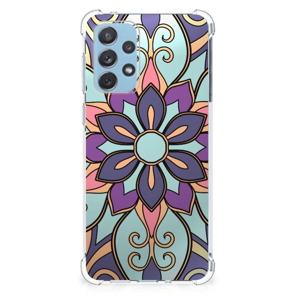 Samsung Galaxy A73 Case Purple Flower B2C Telecom