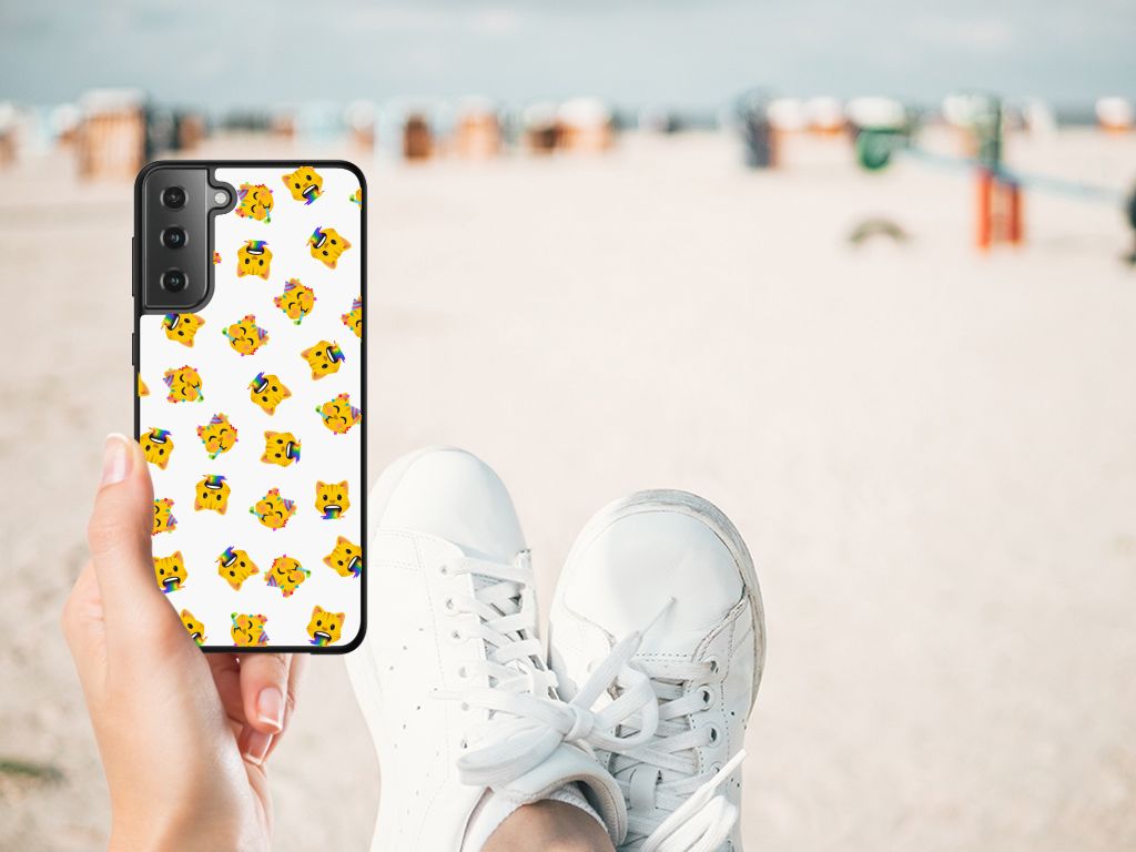 Back Case voor Samsung Galaxy S21 Plus Katten Emojis B2C Telecom