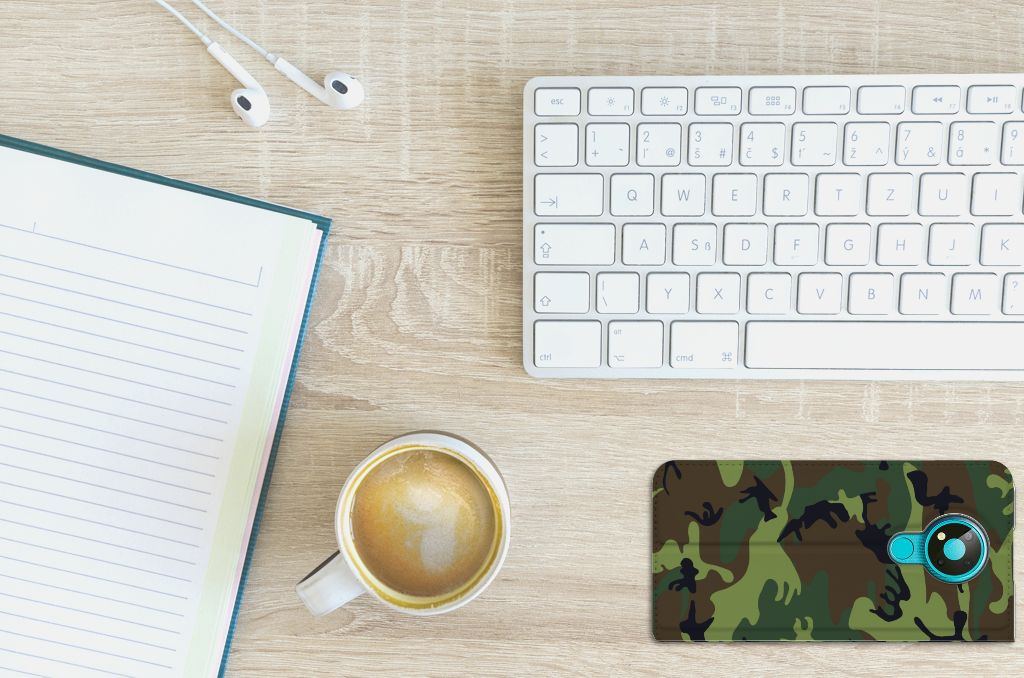 Nokia 3.4 Hoesje met Magneet Army Dark - B2C Telecom