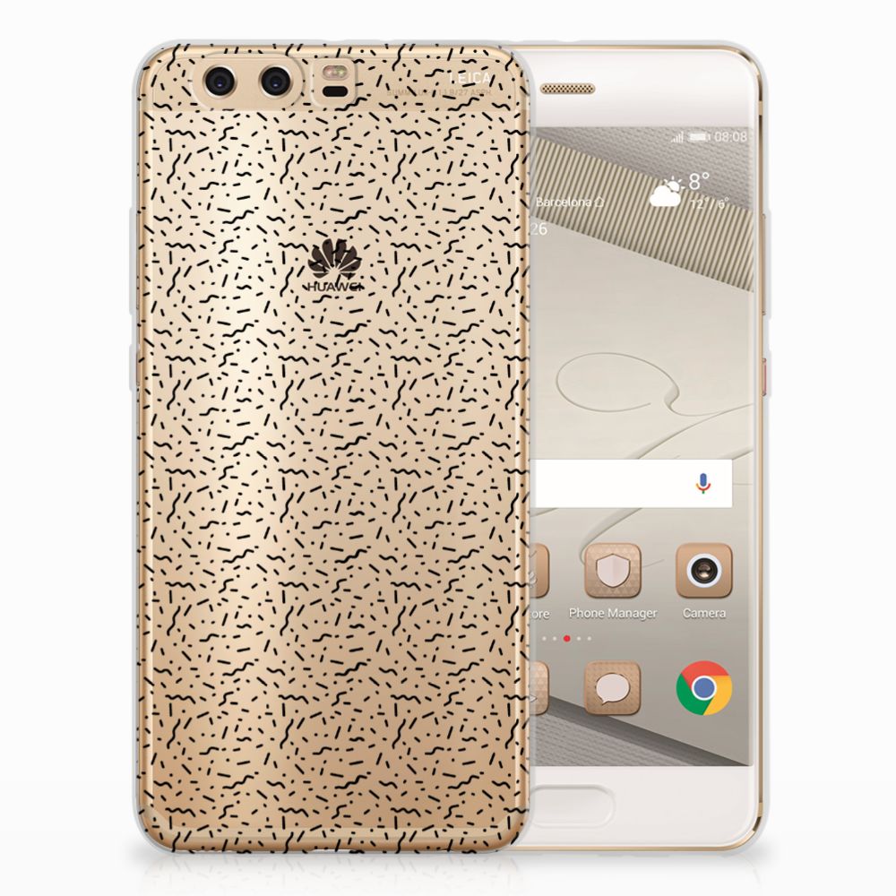 Huawei P10 Plus TPU bumper Stripes Dots