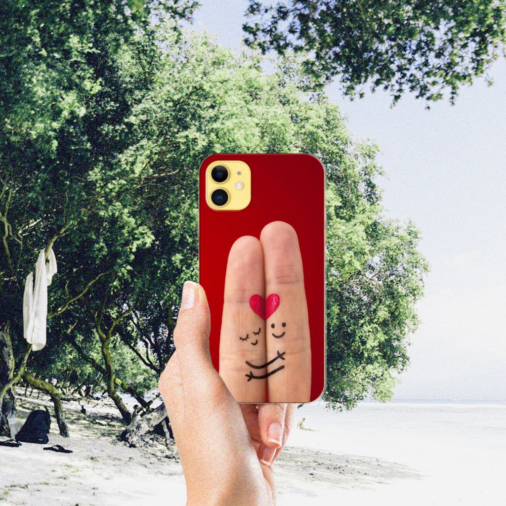 Apple iPhone 11 Silicone Back Cover Liefde - Origineel Romantisch Cadeau