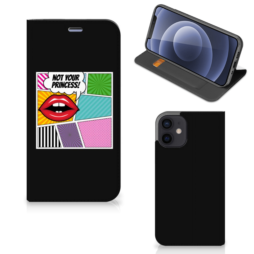 iPhone 12 Mini Hippe Standcase Popart Princess - B2C Telecom